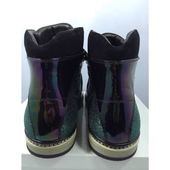Jimmy Choo Barlowe Holographic Multichrome Hi Tops - Picture 4 of 7